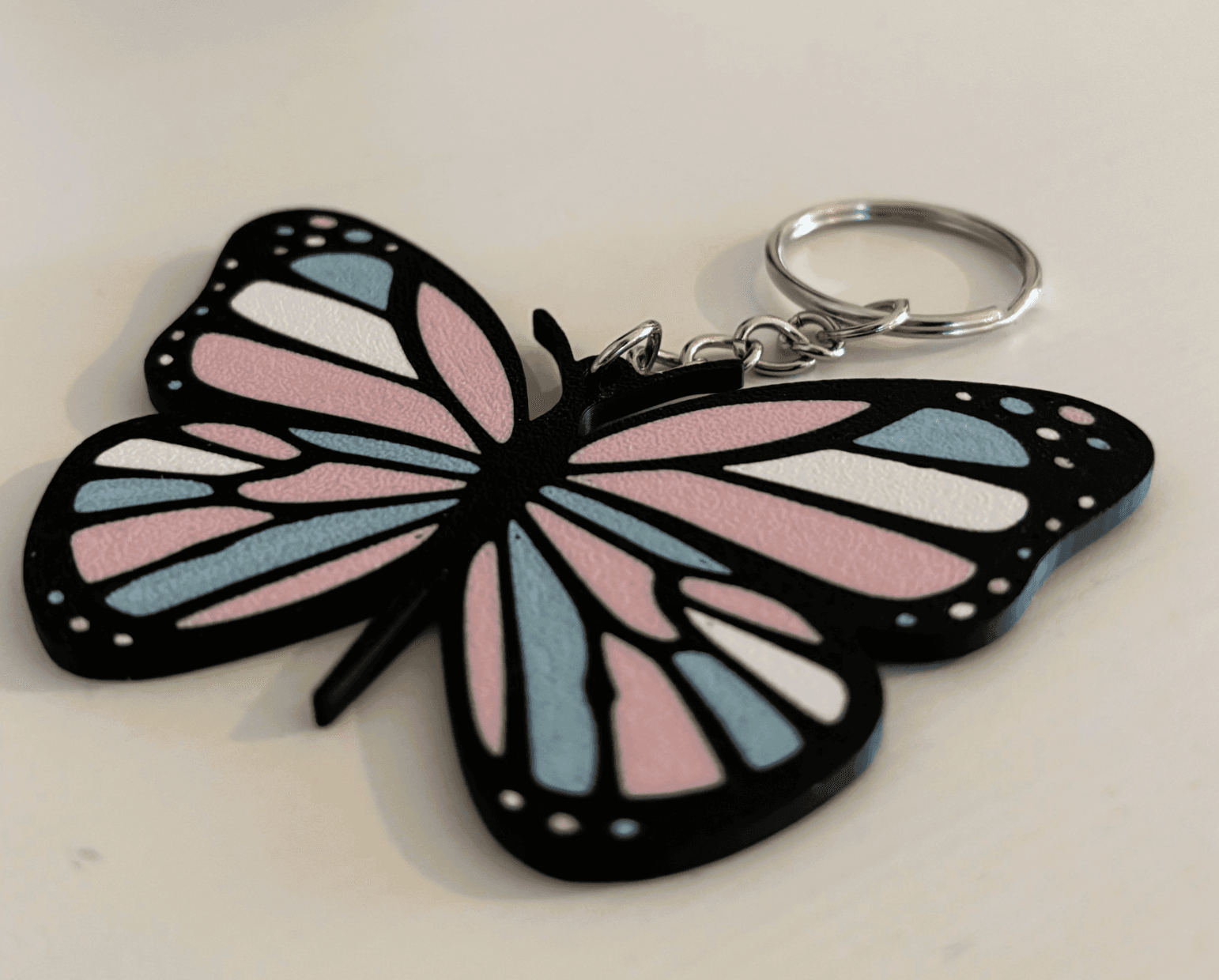 Llavero con forma de mariposa